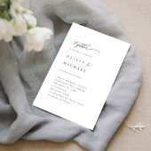 Eenvoudig Elegant Typografie Moderne Wedding Invit Kaart