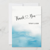 Eenvoudig Elegant Unieke Minimalistische Aangepast Bedankkaart (Voorkant)