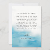 Eenvoudig Elegant Unieke Minimalistische Aangepast Bedankkaart (Achterkant)