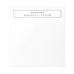 Eenvoudig Elegant Van De Bureaublad Notitieblok