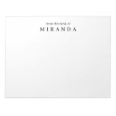 Eenvoudig Elegant Van Schriftelijke Mededelingen Notitieblok (Voorkant)