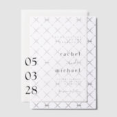 Eenvoudig, elegant, vet, bruiloft, vellum uitnodigingen (Offset (Uitnodiging))