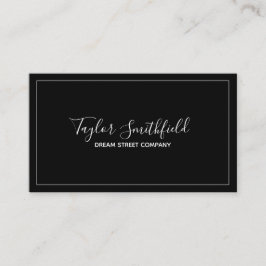 Eenvoudig elegant Visitekaartje