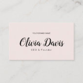 Eenvoudig & Elegant Visitekaartje (Voorkant)