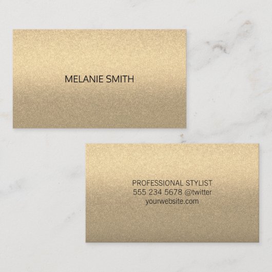 Eenvoudig elegant visitekaartje (Voorkant / Achterkant)