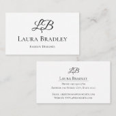 Eenvoudig elegant visitekaartje (Voorkant / Achterkant)