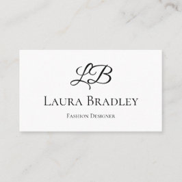 Eenvoudig elegant visitekaartje