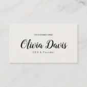 Eenvoudig & Elegant Visitekaartje (Voorkant)