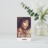 eenvoudig elegant visitekaartje schoonheidsspa (Staand voorkant)