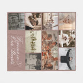 Eenvoudig elegant voor altijd in ons hartfotogeheu fleece deken (Voorkant (Horizontaal))