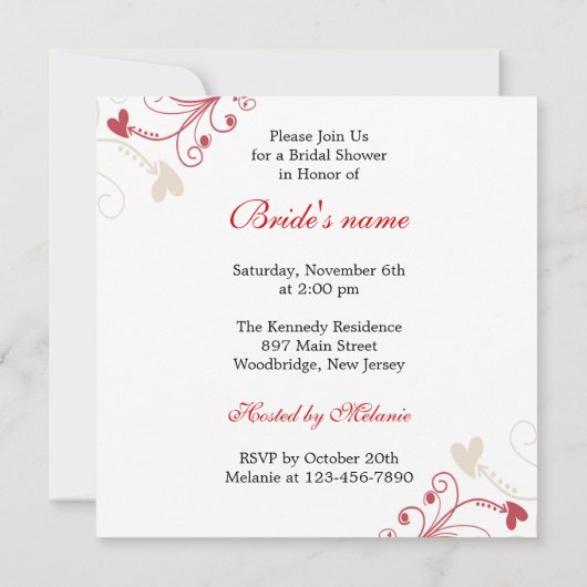 Eenvoudig elegant Vrijgezellenfeest Kaart (Achterkant)