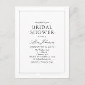 Eenvoudig elegant Vrijgezellenfeest Uitnodiging Briefkaart (Voorkant)