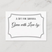 Eenvoudig elegant Vrijgezellenfeest zwart-wit Informatiekaartje (Achterkant)