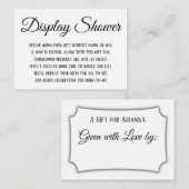 Eenvoudig elegant Vrijgezellenfeest zwart-wit Informatiekaartje (Voorkant / Achterkant)