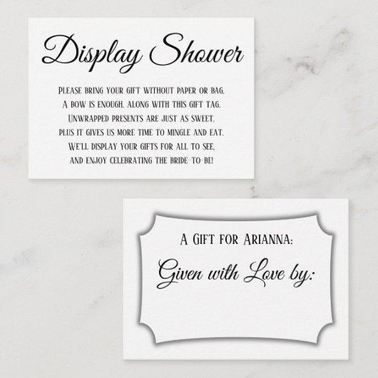 Eenvoudig elegant Vrijgezellenfeest zwart-wit Informatiekaartje (Voorkant / Achterkant)