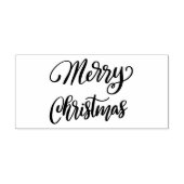 Eenvoudig Elegant | Vrolijk kerstscript Casual Rubberstempel (Afrduk)