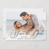 Eenvoudig Elegant Wedding 2 FOTO Save The Date (Voorkant)