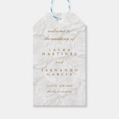 Eenvoudig Elegant Wedding Favor Cadeaulabel (Voorkant)