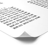 Eenvoudig Elegant Wedding Reception Zitkast Poster (Hoek)