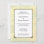 Eenvoudig Elegant Wedding Rehearsal Dinner Kaart (Voorkant)