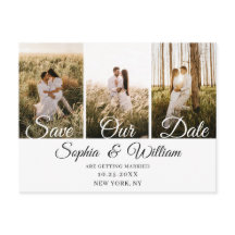 Eenvoudig Elegant Wedding Save the Date 3 Photo