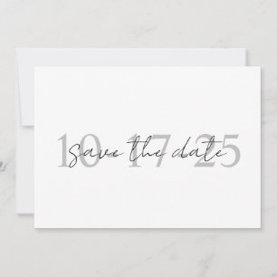 Eenvoudig Elegant Wedding sparen de Uitnodiging va
