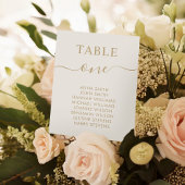 Eenvoudig Elegant Wedding Table Number (Zitplaatje