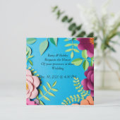 Eenvoudig Elegant Wedding Uitnodiging (Staand voorkant)