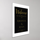 Eenvoudig elegant welkomstscript bruiloft Gold Folie Afdrukken (Laagn)