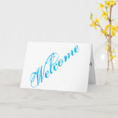 Eenvoudig elegant welkomstwoord kaart (Gele Bloem)