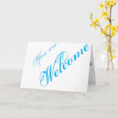 Eenvoudig elegant welkomstwoord kaart (Gele Bloem)