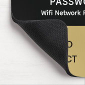 Eenvoudig elegant WiFi QR-codenetwerkwachtwoord Muismat (Hoek)