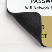 Eenvoudig elegant WiFi QR-codenetwerkwachtwoord Muismat (Hoek)