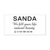 Eenvoudig Elegant Wij vullen uw leven zelf-inktste Zelfinktende Stempel (Design)