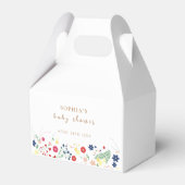 Eenvoudig Elegant Wildflower Baby shower Bedankdoosjes (Achterkant)
