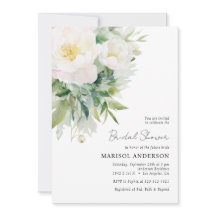 Eenvoudig Elegant Wit Bloemen Vrijgezellenfeest