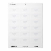 Eenvoudig Elegant Wit Bruiloft Retouradres Label (Full Sheet)