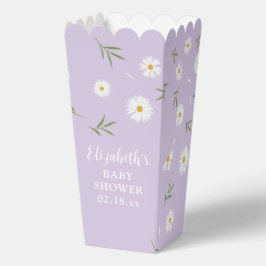 Eenvoudig Elegant Wit Daisies Baby shower Bedankdoosjes