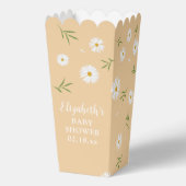 Eenvoudig Elegant Wit Daisies Zomer Baby shower Bedankdoosjes (Achterkant)