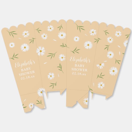 Eenvoudig Elegant Wit Daisies Zomer Baby shower Bedankdoosjes (Ongevouwen)