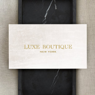 Eenvoudig Elegant Wit Ivoor Chic Beauty en Mode Visitekaartje