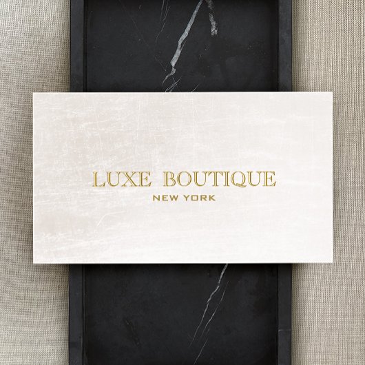 Eenvoudig Elegant Wit Ivoor Chic Beauty en Mode Visitekaartje