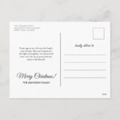 Eenvoudig Elegant Wit Lijst 2 Foto Kerst Feestdagenkaart (Achterkant)
