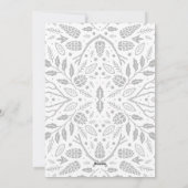 Eenvoudig Elegant Wit Lijst Foto Kerstmis Feestdagenkaart (Achterkant)