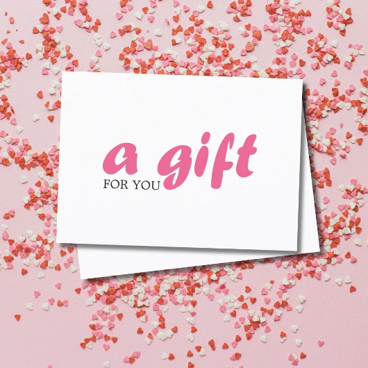 Eenvoudig Elegant Wit Roze Schoonheid Gift Certifi Kortingskaartje