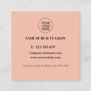 Eenvoudig elegant wit schoonheidssalon logo of QR- Afsprakenkaartje