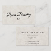 Eenvoudig elegant wit Visitekaartje (Voorkant / Achterkant)