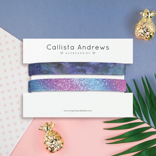 Eenvoudig elegant wit, zwart, wit, racelet display visitekaartje