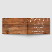 Eenvoudig Elegant Wood Rustic Wedding Gastenboek (Volledig)