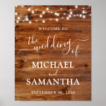 Eenvoudig Elegant Wood Rustic Wedding